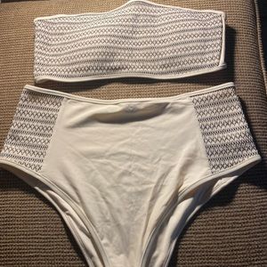 Aerie - cream and black bikini